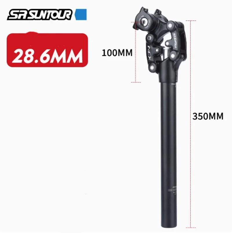 SR Suntour NCX Bicycle Damping Suspension Seat Post Mountain Bike 50mm Travel 27.2/28.6/30.0/30.4/30.9/31.6/33.9*350mm Seat Tube image 3
