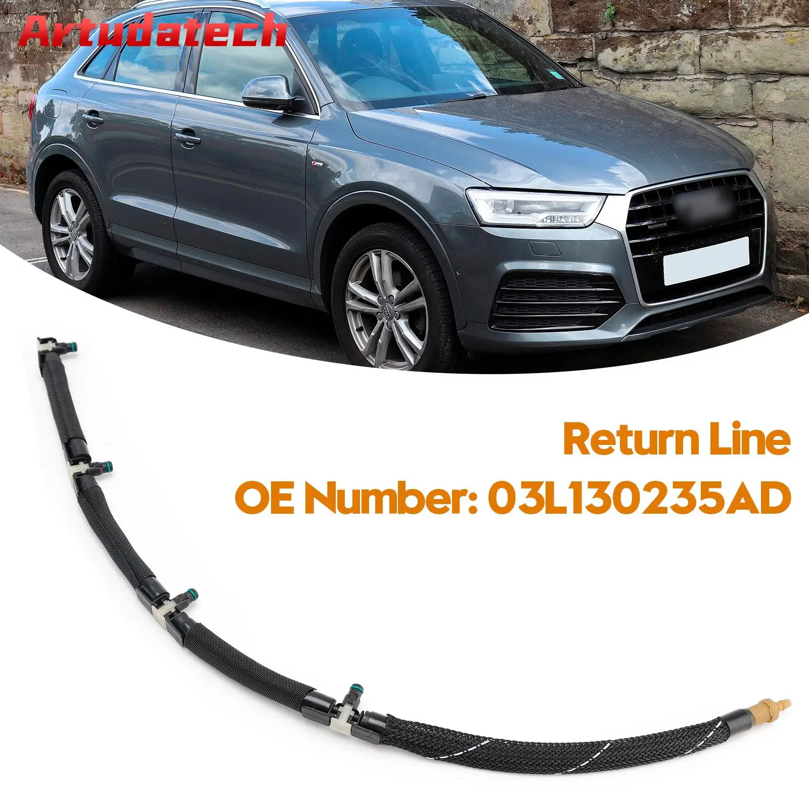 

Artudatech Return Line Leak Oil Hose Leak Fuel 03L130235AD For Audi Seat VW Passat 2.0 TDI