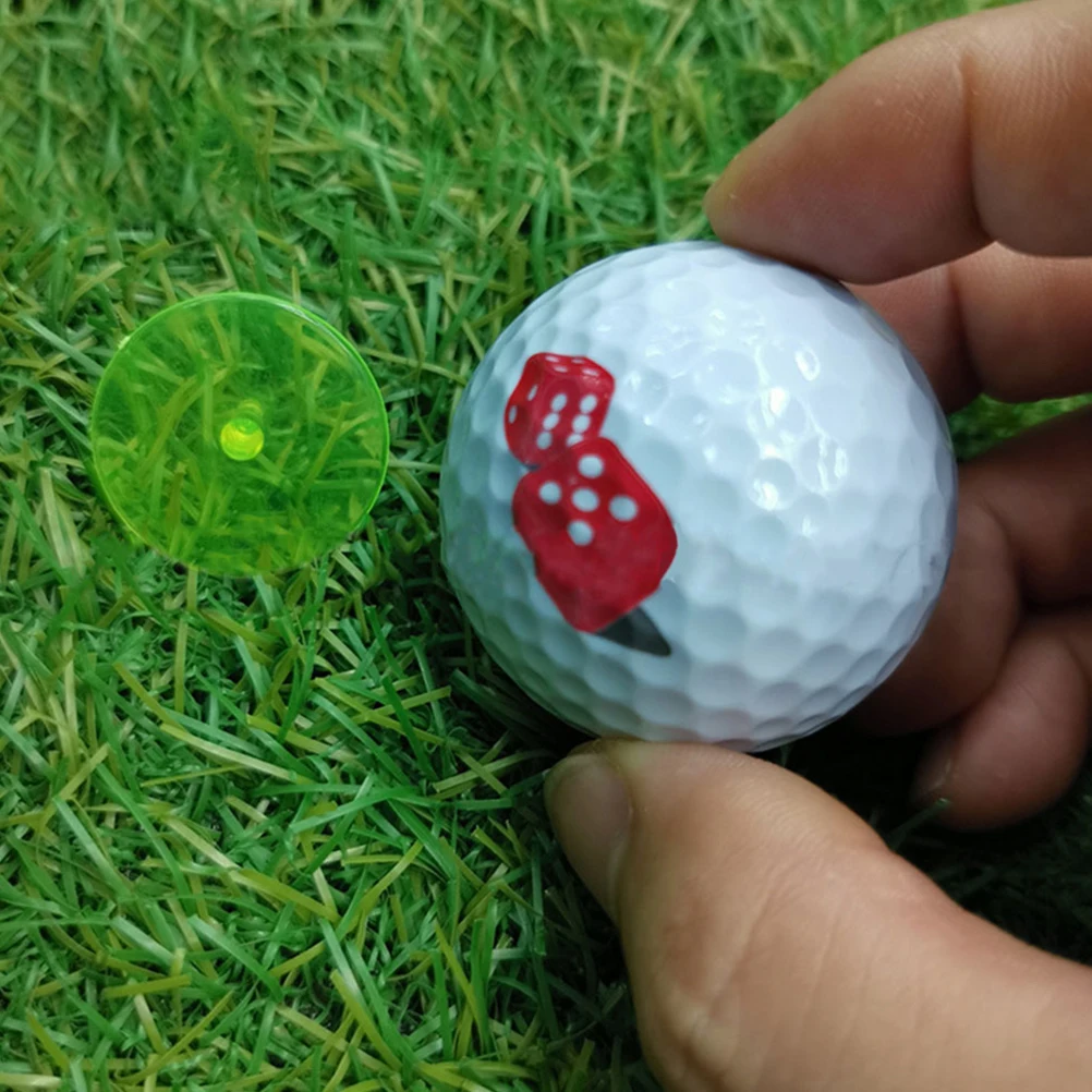 

50pcs Ball Markers Golf Position Tool Plastic Lightweight Durable Low Friction Stable Trajectory Wear Resistant Portable Easy