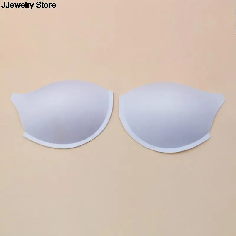 1Pair Black White Sew In Bra Cups Pads Push Up Swimwear Dress Corset Soft Foam Insert Chest Cup Women Intimates Accessories