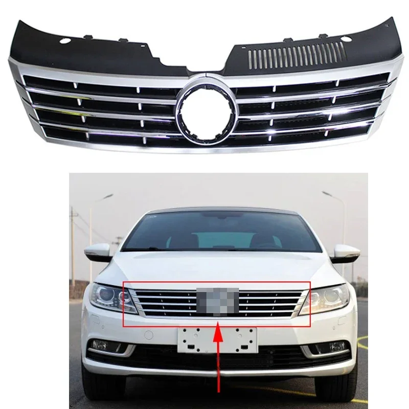 Auto Replacement Front Hood Bumper Grille Racing Grill for VW Passat CC 2013 2014 2015 2016 2017 35D853653A