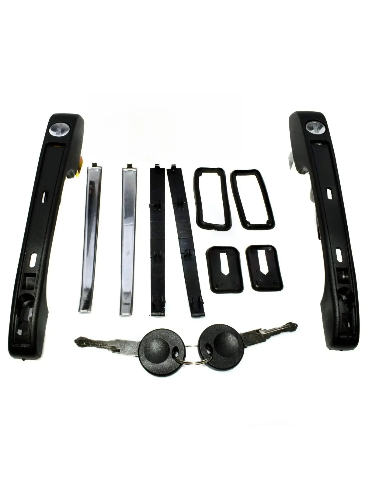 Vorderer linker & rechter Außentürgriff-Satz mit Schlüsseln OE 191837205A 191837206A für VW Golf Mk1 Mk2 Jetta Mk2 Caddy Scirocco – Detail 4