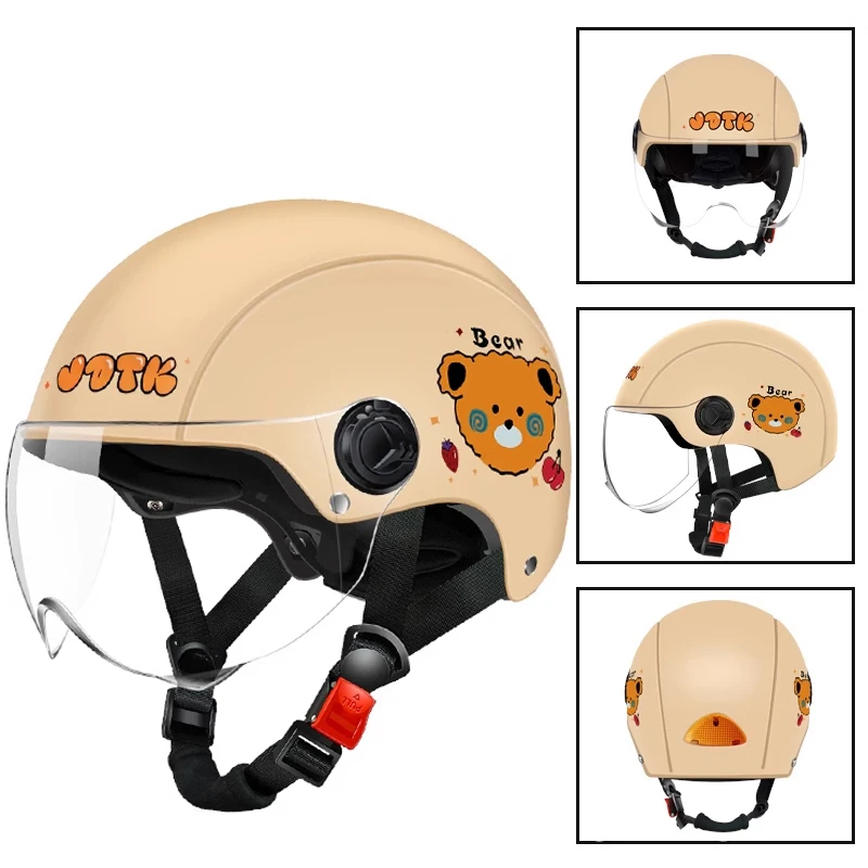 

3C motorcycle helmet summer All-Season Electric Scooter Helmet for Women & Men – UV-Protected Half-Shell Safety Helmet