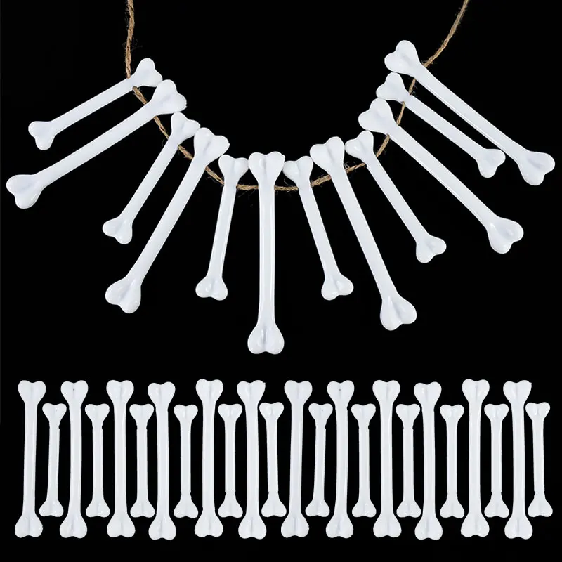 12 Stück Halloween wilde Knochen kammer Bar Dekor Requisiten simula tive menschliche Kunststoff Knochen Modell Kinder bevorzugen Spielzeug Spukhaus Dekor Requisite