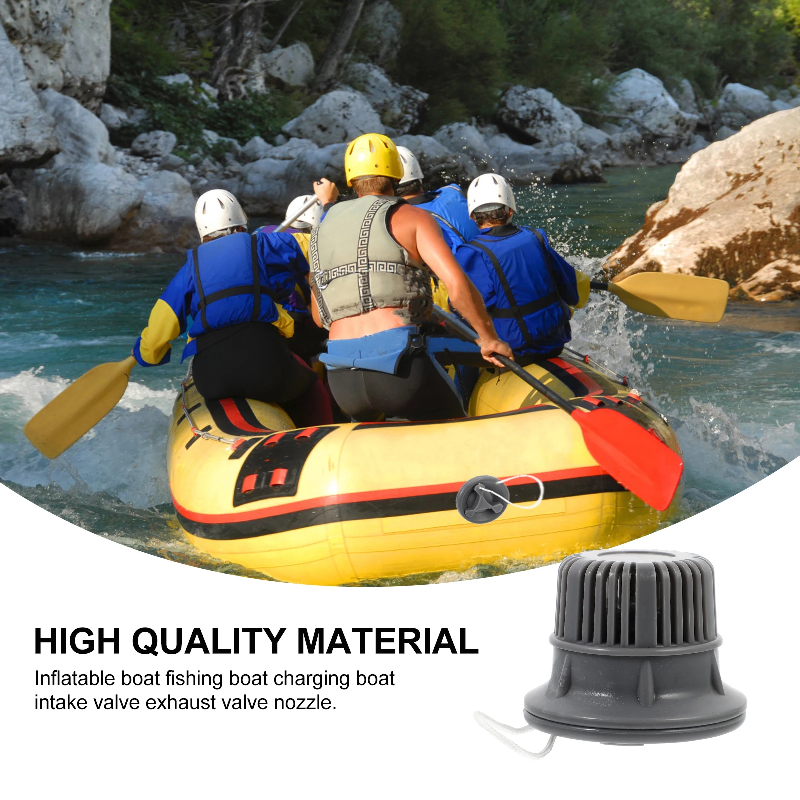 

Kayak Replacement Double Seal Air Valves Inflatable Boat Spiral Air Plugs Leakproof Canoe Valves Boat Accessories