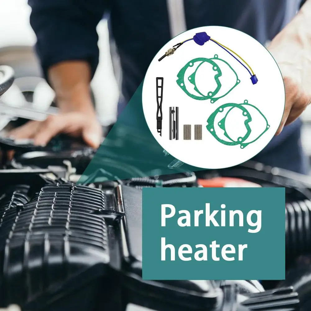 

Ceramic glow plug parking heater, 12V silicon nitride red cap piston, air heater accessories ignition needle