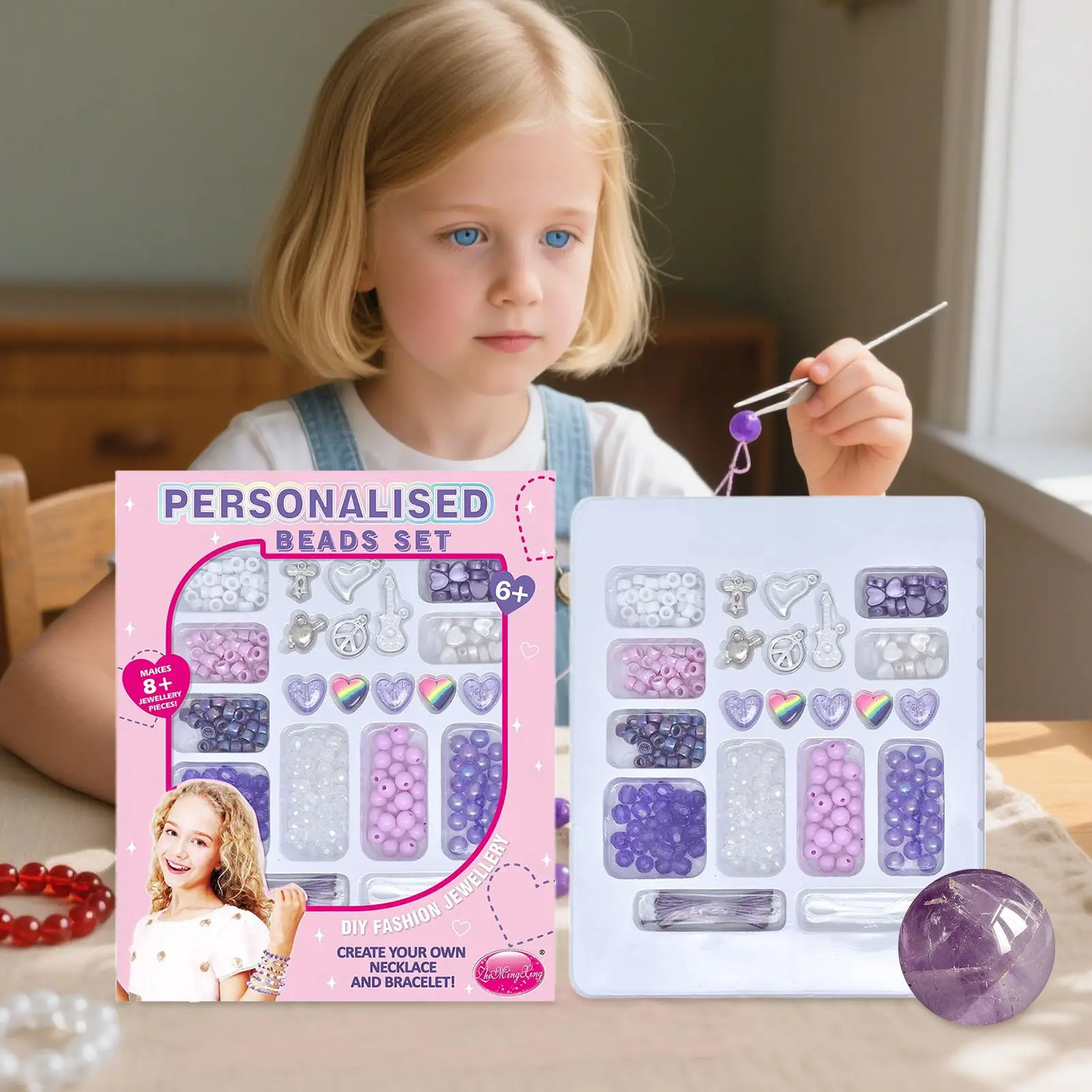 Bracelet Making Kit Charm Jewelry Making Kit Creative Interactive Crafts Accessories Kids Toys For Boy Men Kids Fans Girls Teen