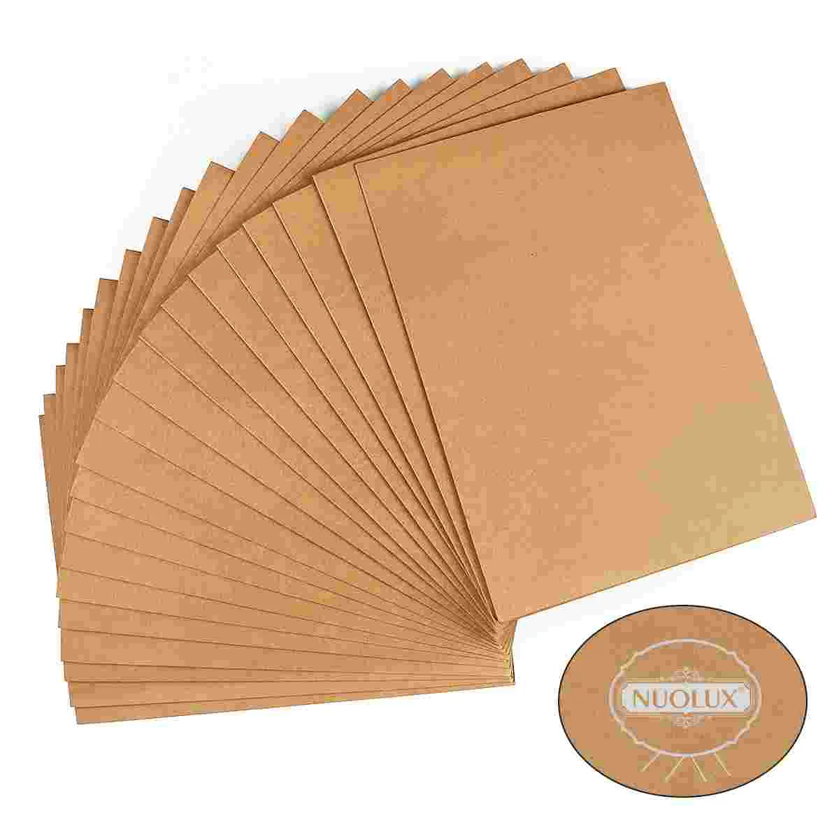 NUOLUX 20pcs A4 Kraft Paper Presentation Folder Project File Document Folder Office Accessories (Kraft Paper)