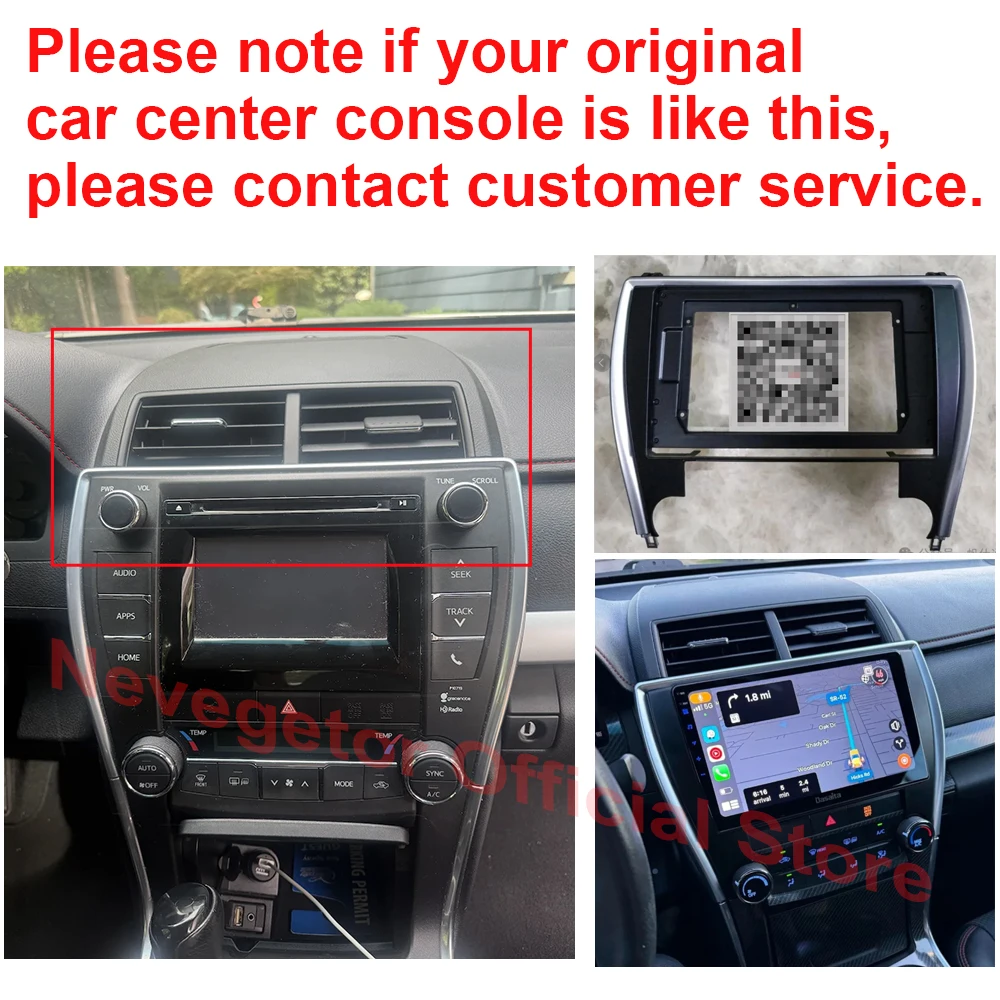 Android 16 For Toyota Camry 7 XV 50 55 2012 2013 2014-2015 2016 2017 Multimedia Carplay Car PlayerNavigation Screen GPS Radio