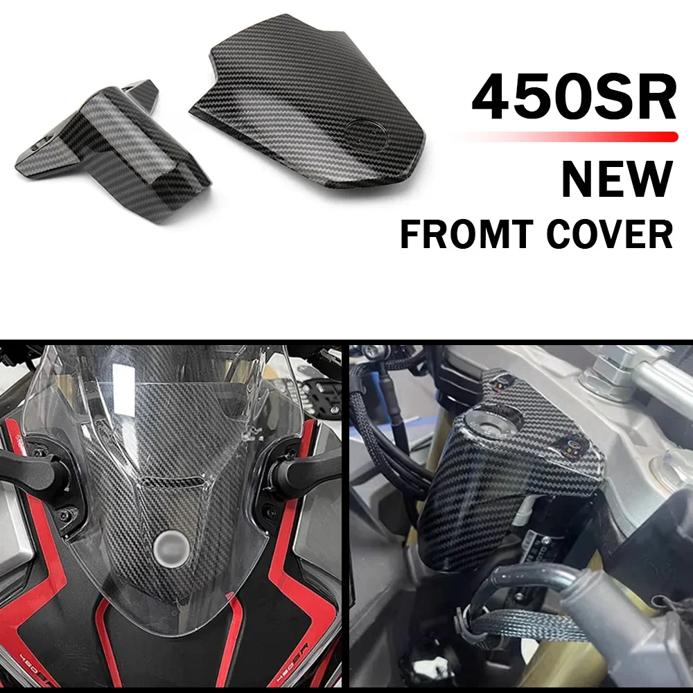 

Motorcycle Accessories Front Windshield Cover Door Keyhole Guard Plastic Carbon fiber For CFMOTO 450 SR 450SR 450sr 2022 2023