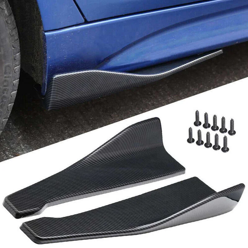 1 Paar Universal Auto Heckstoßstange Lippe Trim Schutz Auto Seitenschweller Abdeckung Auto Eckstoßstangenschützer mit Schrauben – Detail 1