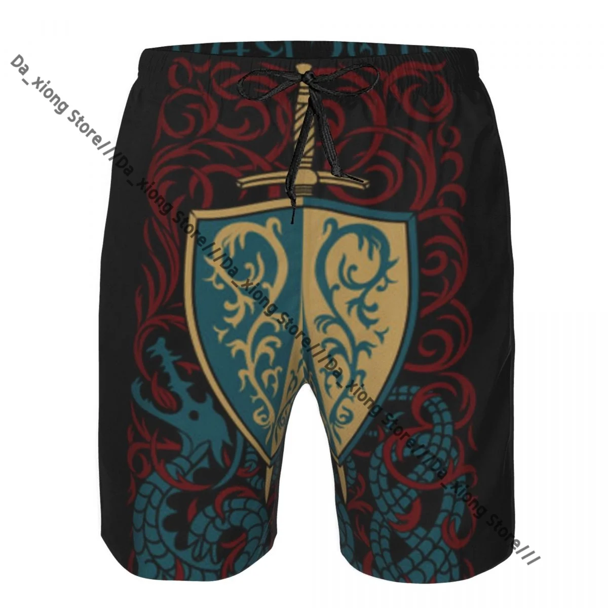 Short de bain à séchage rapide pour hommes, vieux Dragon nordique, maillot de bain, tronc, vêtements de plage