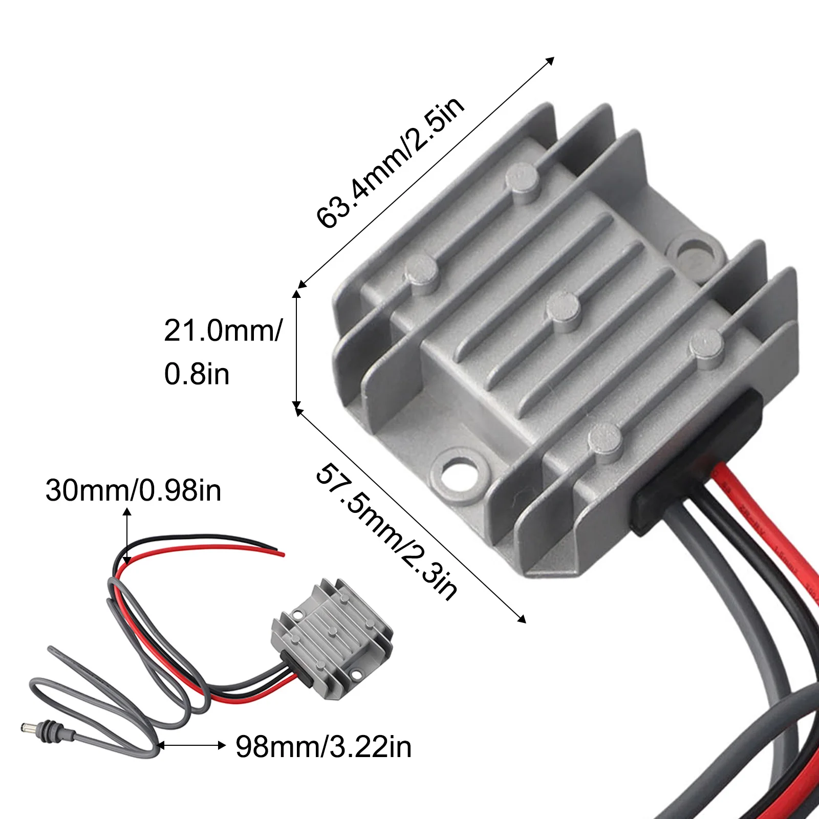 

DC Boost Converter 12V Power Adapter 57.5*21*63.4mm Dc Power Adapter Overcharge Protection Splash-Proof Design For Starlink Mini