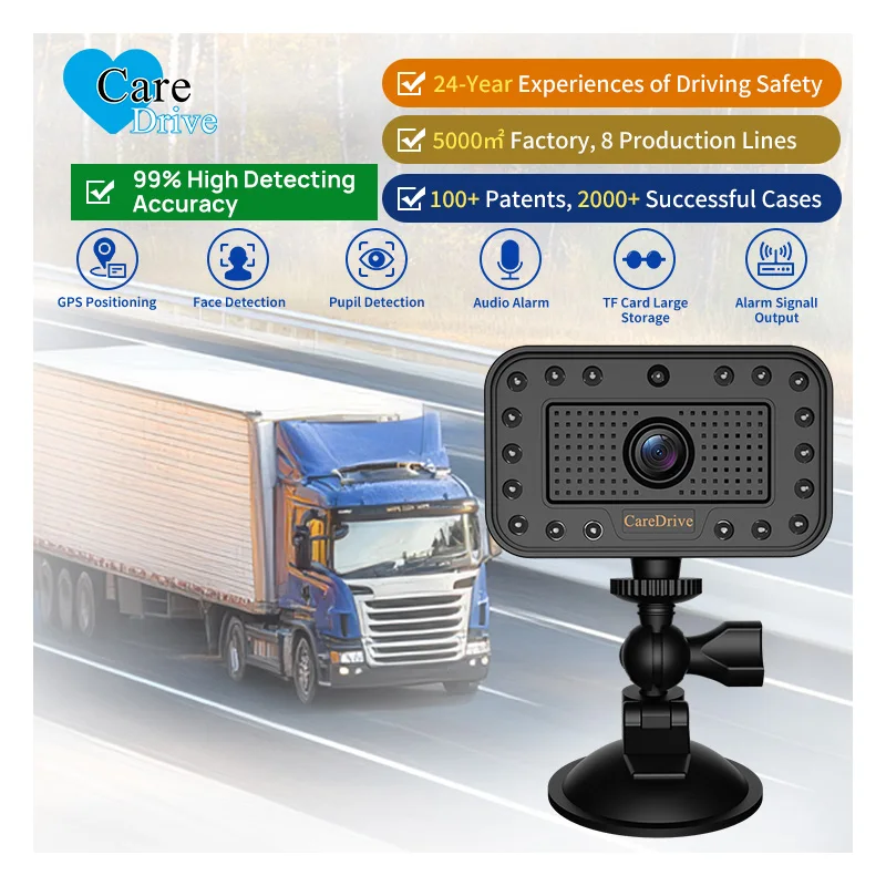 GOOD Real-Time Pupil Detection Caredrive Truck Driver Monitoring System False Sleep Detection for Refrigerated Vehicles Safety