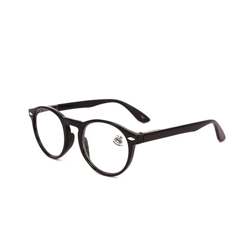 Modische Runde Brillen für Damen, Fake-Computerbrille für Herren, Vintage Runde Lesebrille, Brillengestell für Frauen +0 – Detail 10