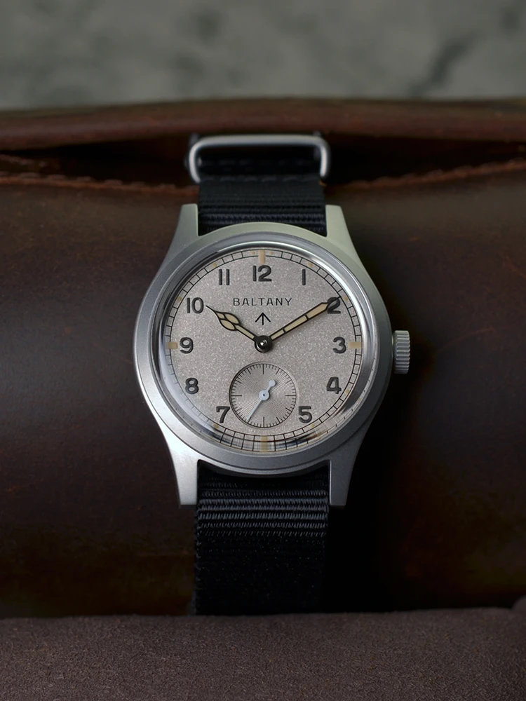 Baltany S2025 Herren 36mm Automatik Militäruhr WW2 Retro Dirty Dozen Armee-Felduhr Leuchtend 100M Wasserdicht Outdoor – Detail 6
