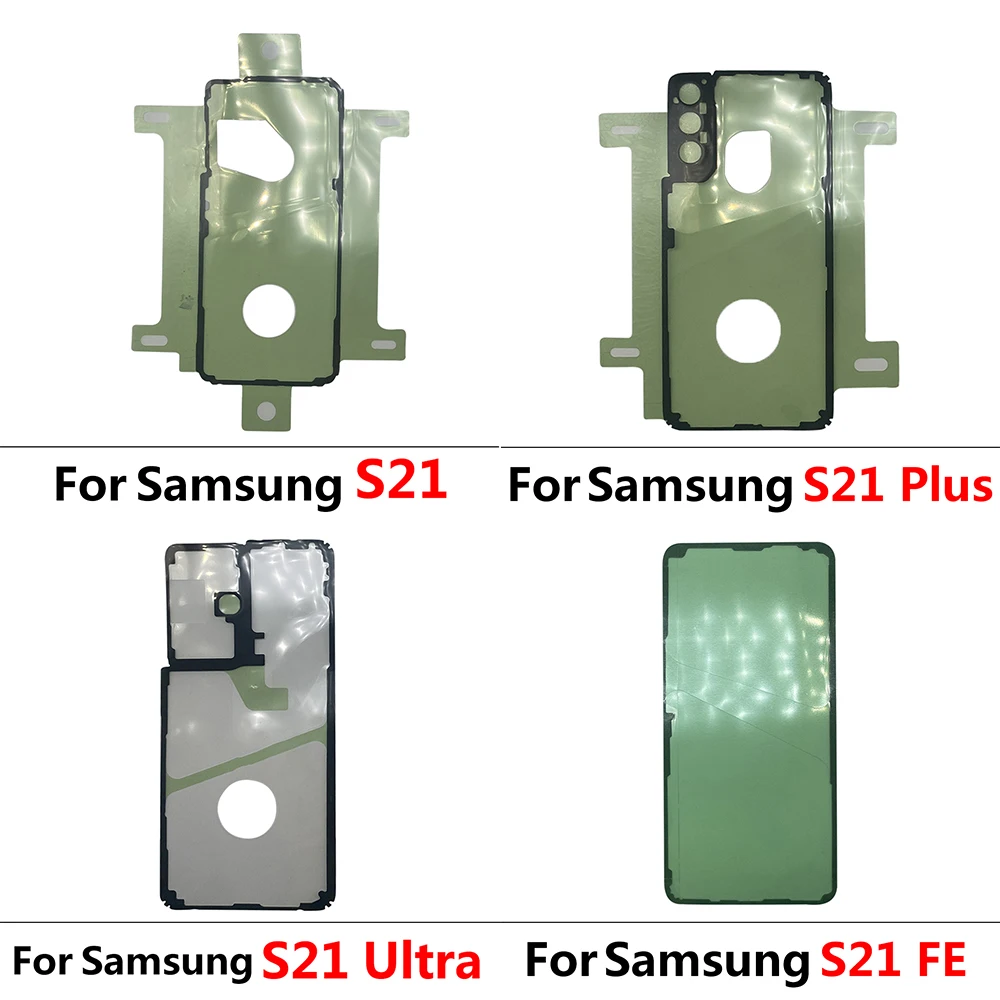 Adhesivo de batería trasera para Samsung, pegatina de cubierta trasera impermeable Ultra Fe, S8, S9, S10, S20, S21, S22 Plus