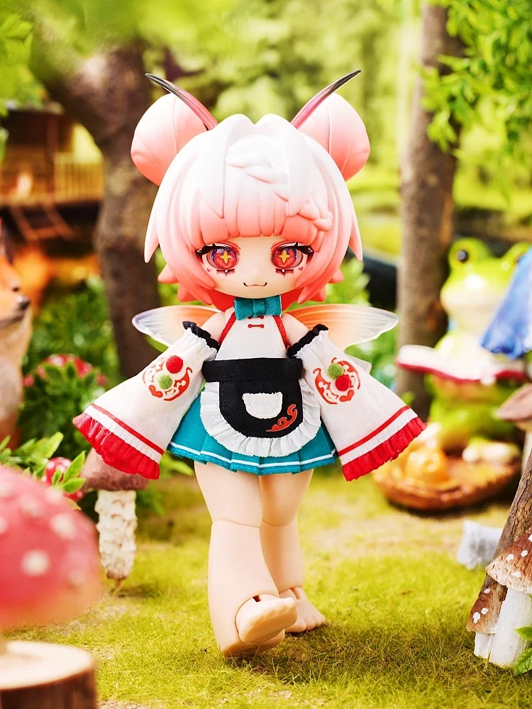 Kuka Kaka Insect Cafe 12 Points BJD Blind Box Toy Doll Handmade Birthday Gift Collection Kawaii Doll Action Figure Mystery Box