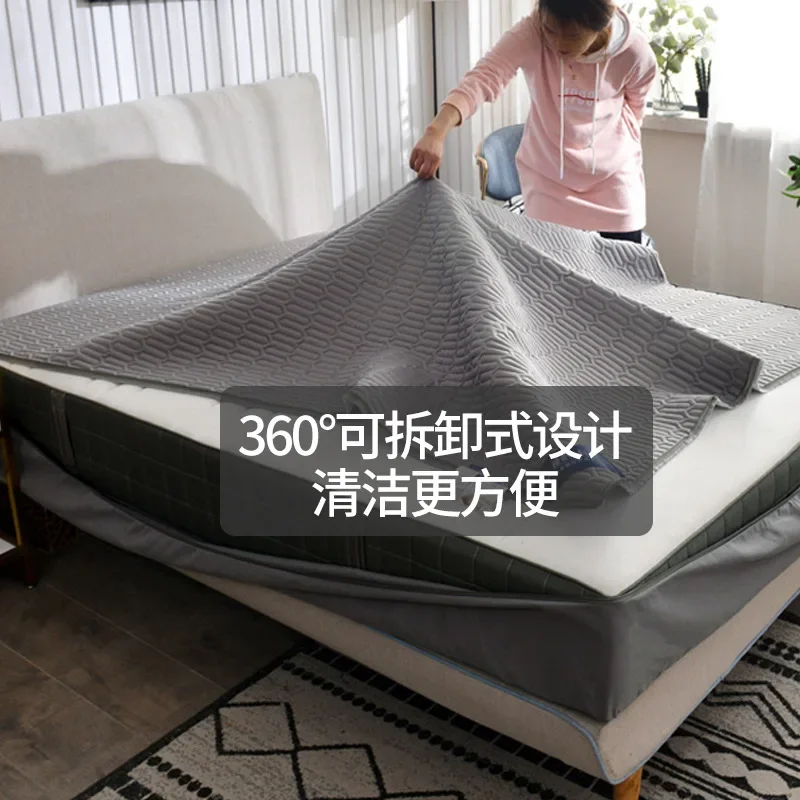 Six-sided all-inclusive mattress single-piece bedspread dustproof and waterproof mattress protective cover zipper-type anti-skid