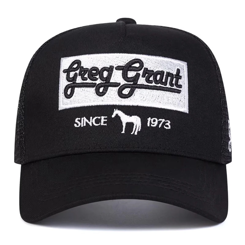 2025 Fashion Personalized New Baseball Hat SINCE1937 Horse Embroidered Hip Hop Hat Outdoor Sports Sunshade Hat Unisex Mesh Hat