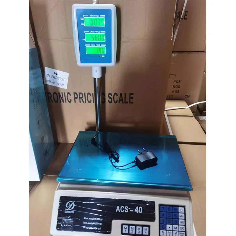 High Precision Digital Weighing Meter, Food Commodity Scale for Vegetable Fruit Retail Weighing