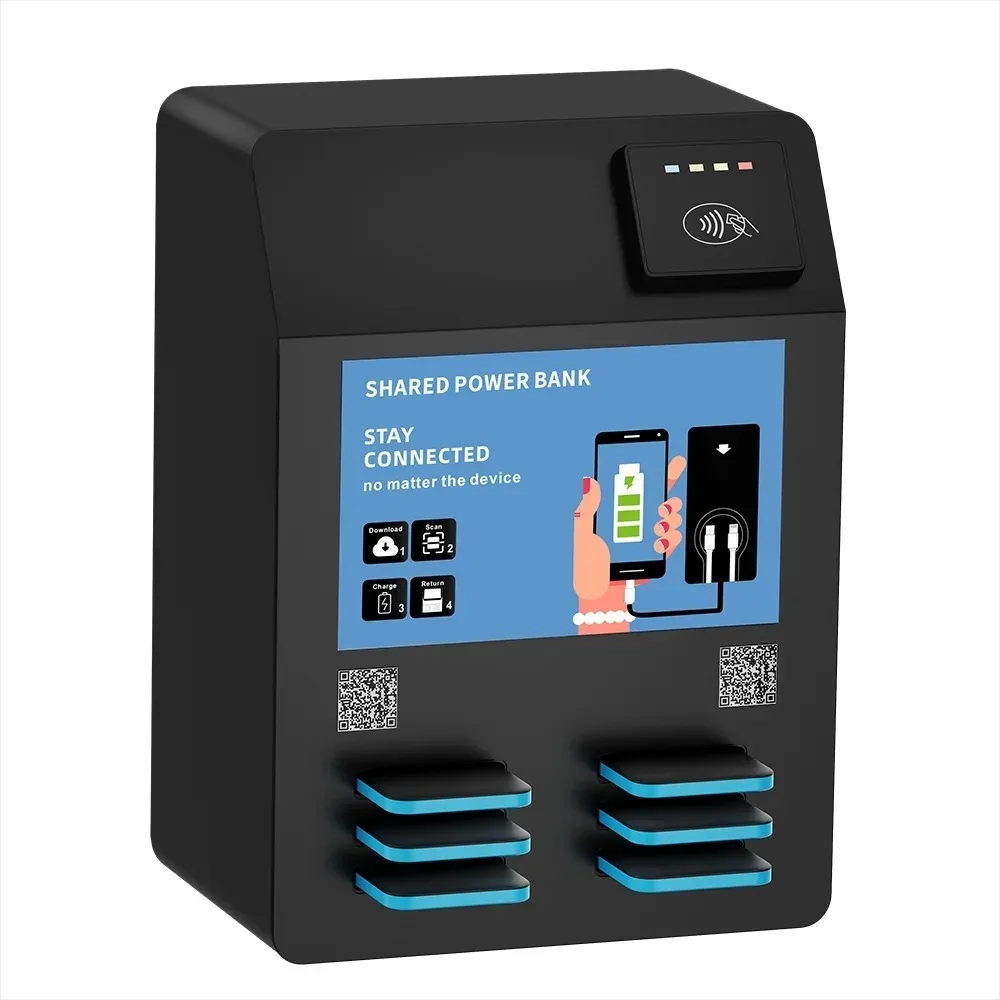 Rent-portable-charger-restaurant-power-bank Durable Public Shared Power Bank Station Advanced Power Banks with Nfc Pos Machine