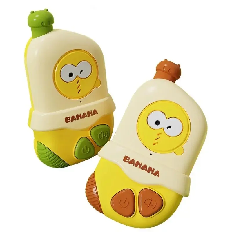 Kids Walkie Talkies Handheld Cartoon Interphone Toy Portable Walkie Talkies Battery Powered Interphone for Home Park Travel