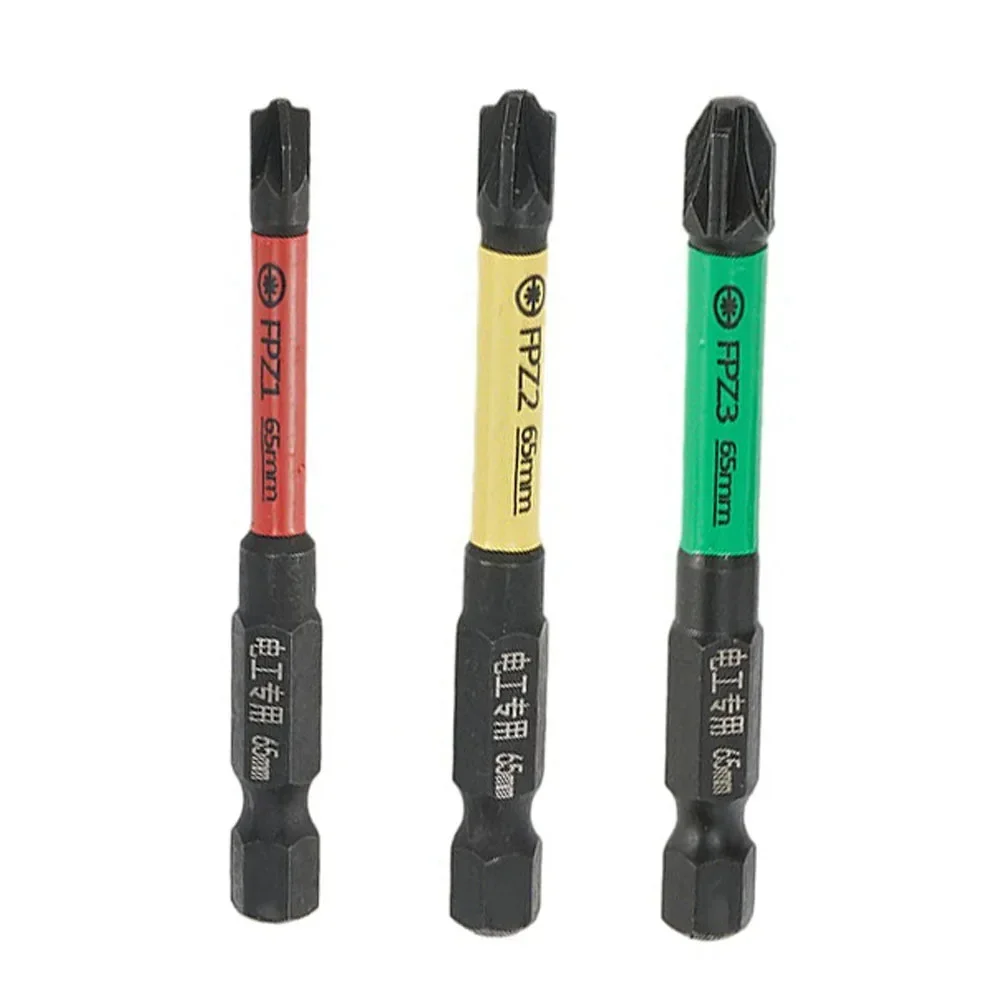 3pcs 65mm Magnetic Special Slotted Cross P===========ver Bits FPZ1 FPZ2 FPZ3 For Circuit Breakers Electric Tools For Electrician