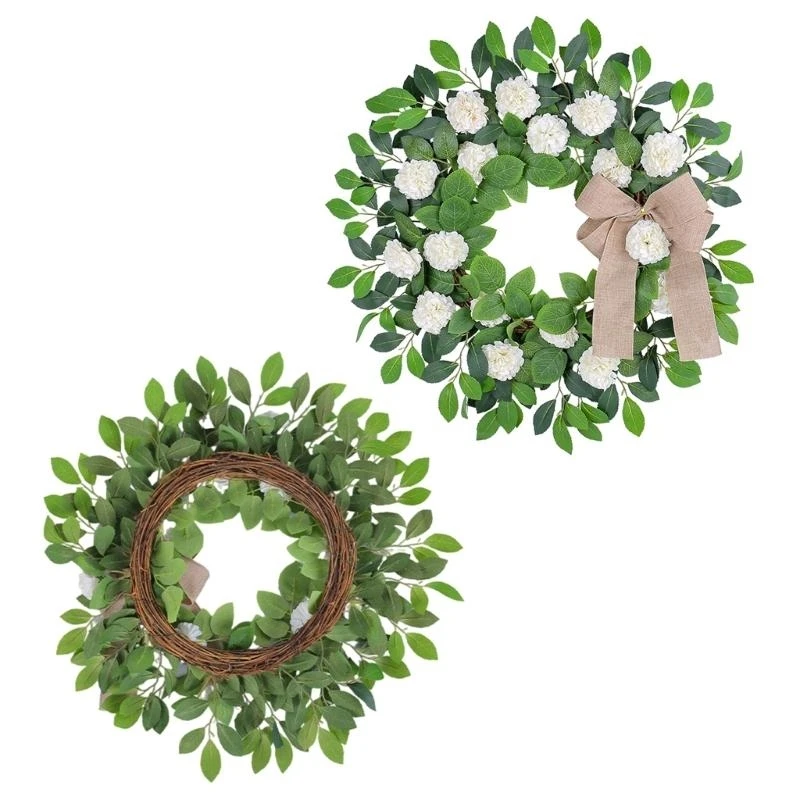

Summer Wreath for Front Door, Wall, Wedding, Indoor and Outdoor Decorations 15UB
