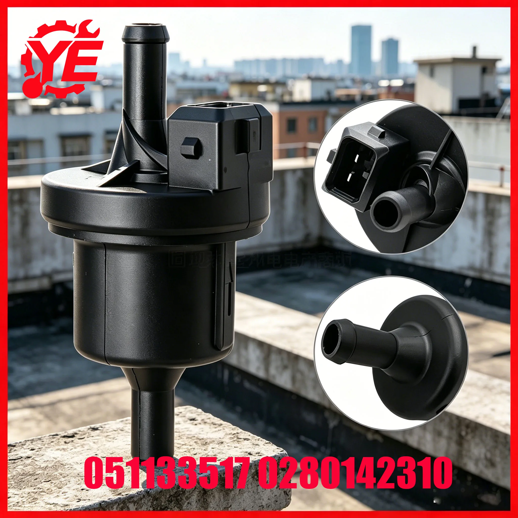 Válvula de Control de Vacío del Canister de Vapor 051133517 0280142310 para Volkswagen VW Lupo Golf Mk3 Polo
