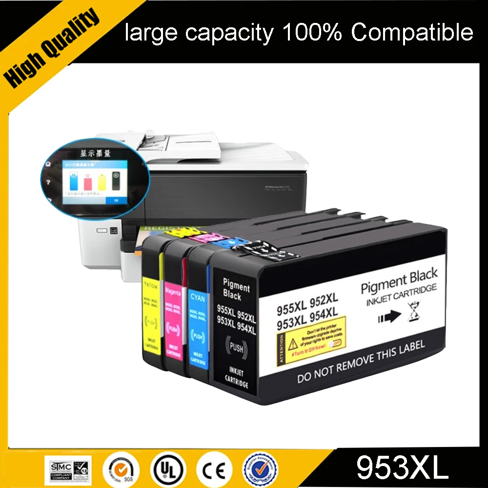953XL 953 For HP953XL Compatible Ink Cartridge For HP Officejet Pro 7720 7730 7740 8210 8218 8710 8715 8718 8720 8730 8740