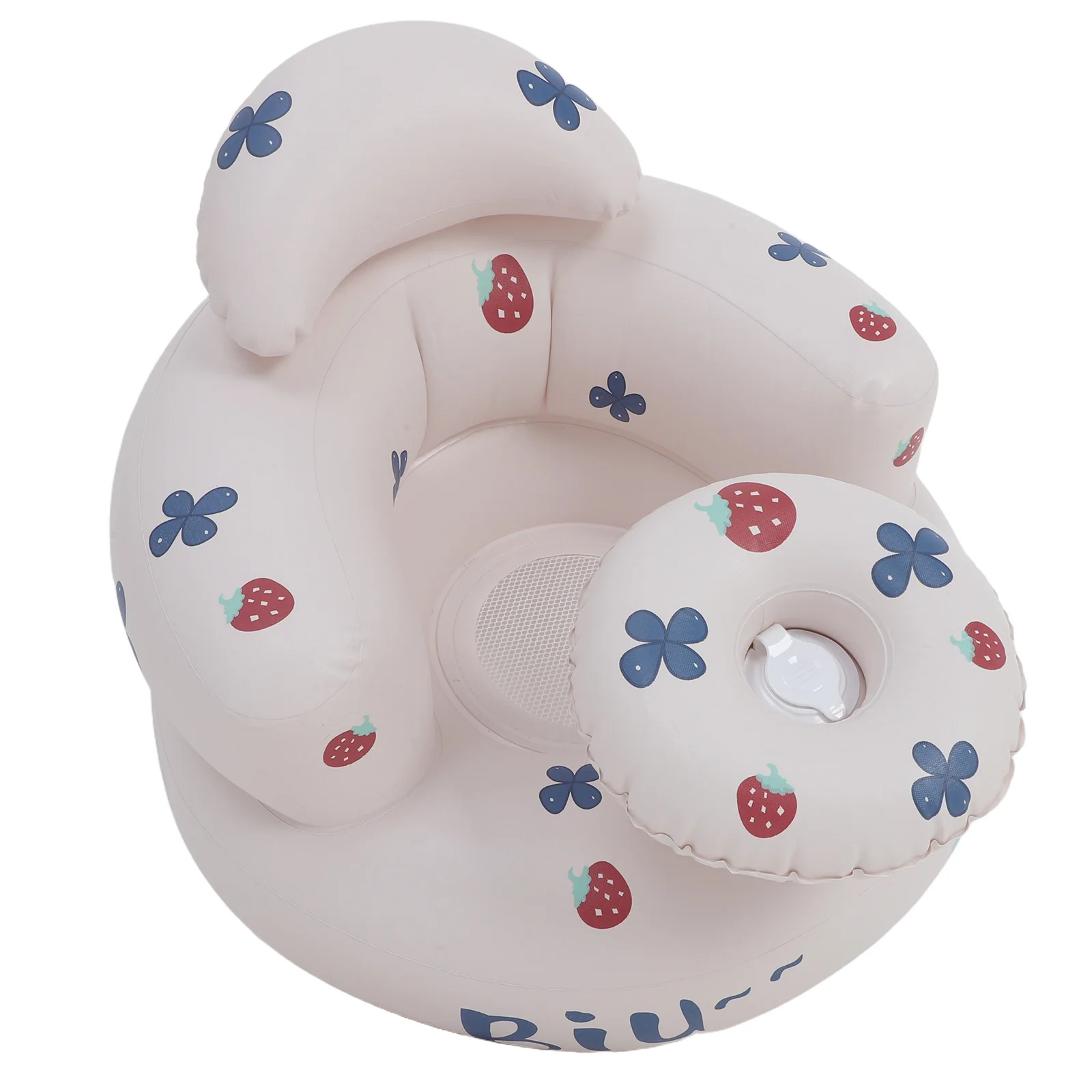 مقعد أطفال قابل للنفخ للأطفال من عمر 3 إلى 36 شهرًا كرسي أرضي محمول صيفي مع مضخة مدمجة خفيف الوزن لحمام السباحة والشاطئ #2