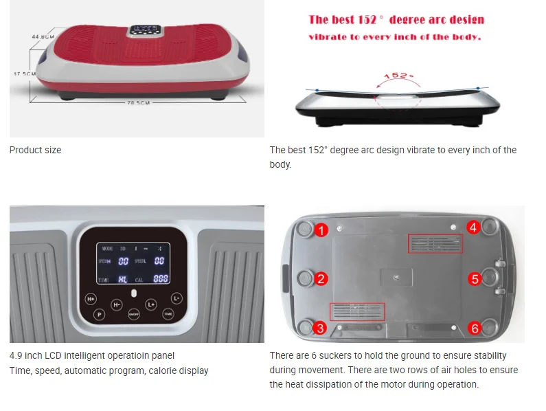 

Ultra thin vibration platform machine fitness home fitness equipment full body vibration machine slimming massage suitable