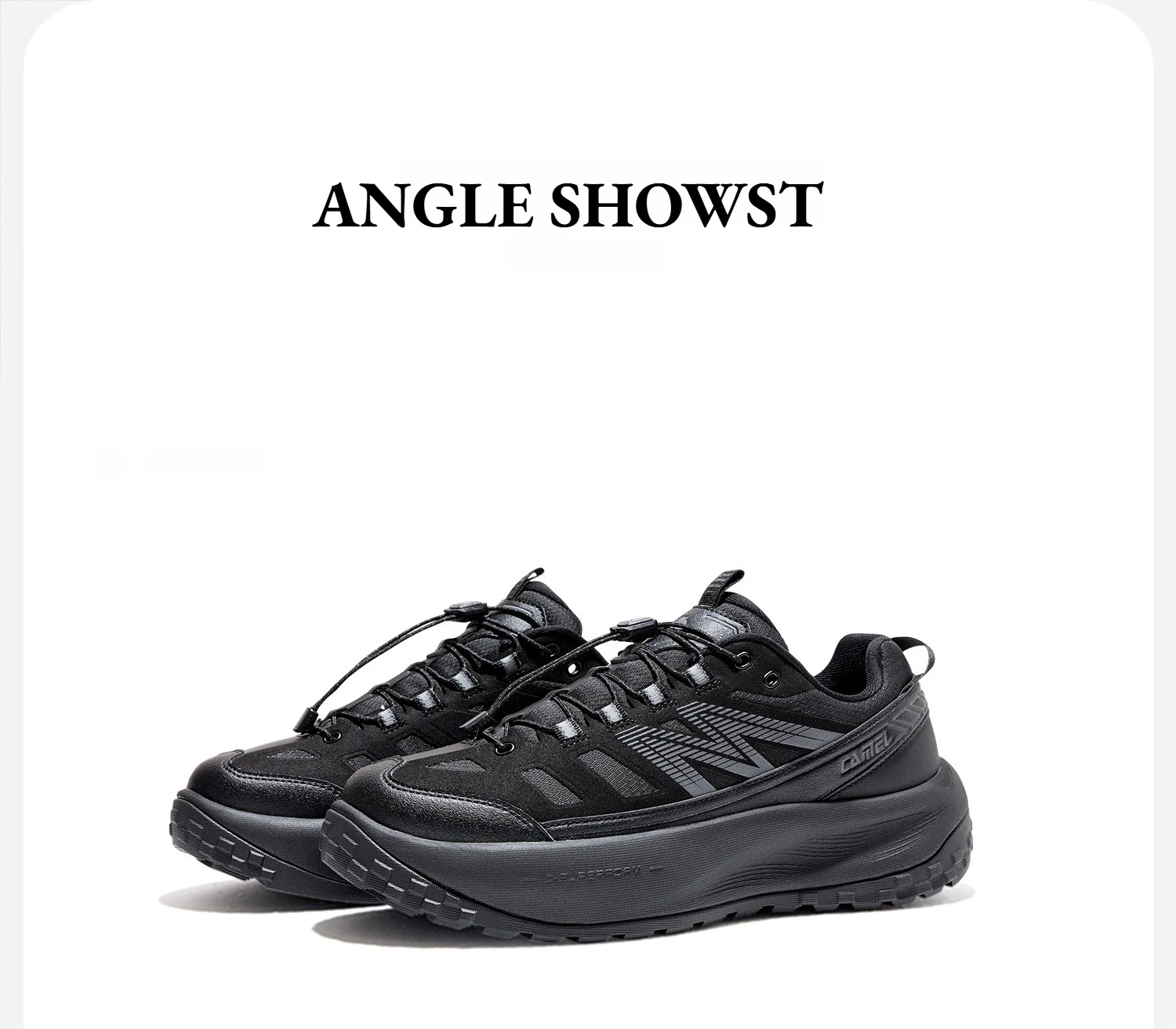 Golden Camel Men's Casual Sports Shoes 2026 Thick Soled Non-slip Jogging Sneakers Outdoor Wear-Resistant Cushioned Runing Shoes