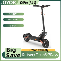 JOYOR S5 Pro (ABE)Certification Electric Scooter 10''Tires 48V 26Ah Battery Adult E-Scooter 500W Motor 20km/h City EScooter