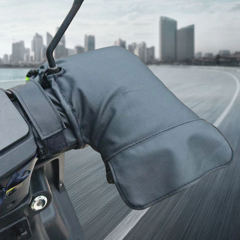 

Motorcycle Handlebar Gloves 3 Temperature Settings Scooter Liner Warm Gloves Scooter Handlebar Thermal Gloves for Winter Riding