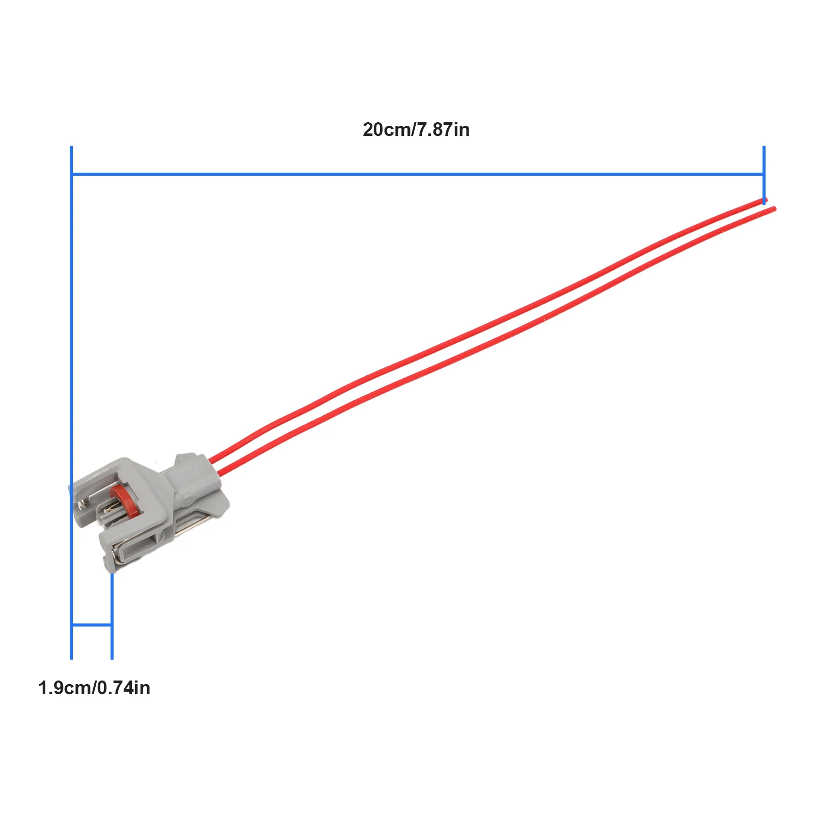 DJ70229A-3.5-21 Female Diesel Injector Connector with Cable 240PC024S8014 Cable Connector with Cable Car FC Injection Pack of 4