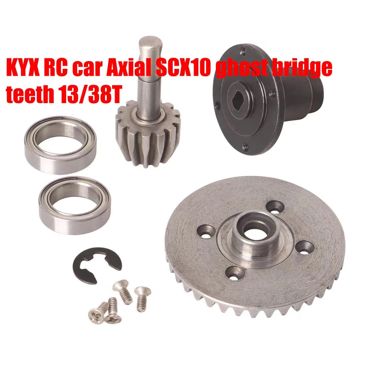 อะไหล่รถบังคับ KYX RC รุ่น Axial SCX10 ฟันเฟืองสะพานหลังแบบ Ghost ขนาด 13/38T ฟันโลหะ 90018 สำหรับ RR10