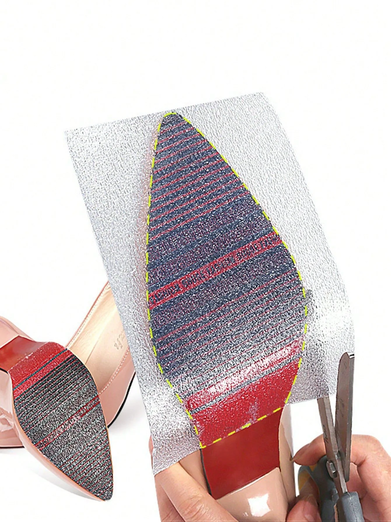 

1 шт. высокопрочная матовая защитная подошва для туфель на высоком каблуке, самоклеящаяся, водонепроницаемая, нескользящая и износостойкая стелька для женщин