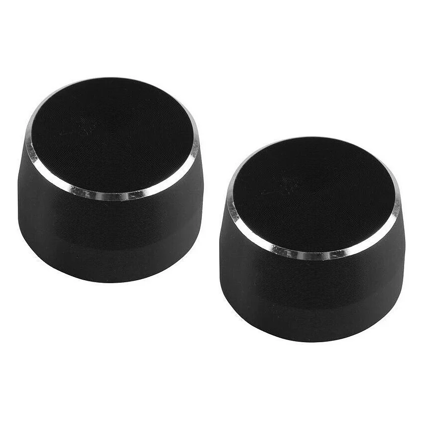 2Pcs Steel Dial Lamp Switch Cover for Benz Smart Fortwo 451 2009-2014 Car Wiper Gear Cap Decorative Car Styling Black