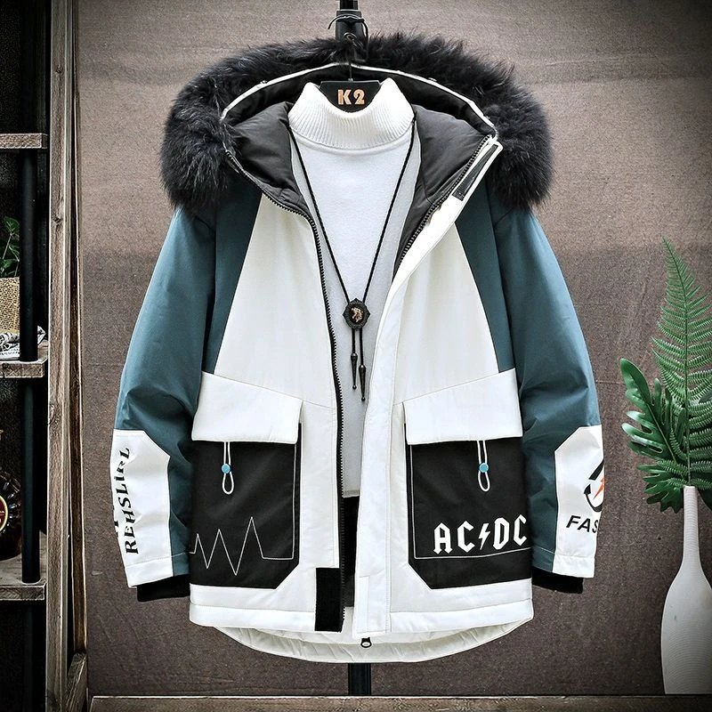 سترة رجالية شتوية سميكة 2025 جديدة مبطنة بالقطن معطف كاجوال بنمط ملابس العمل الدافئة للرجال #2