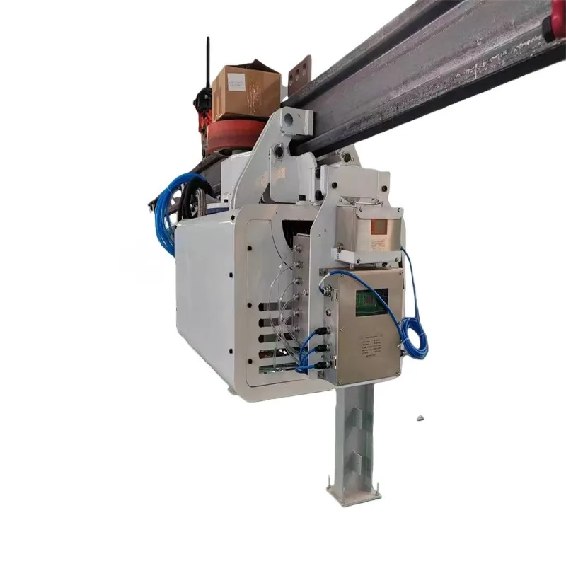 Mine pneumatic monorail crane, underground roadway material transportation runs smoothly