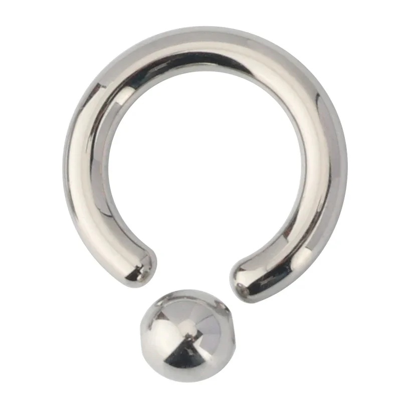 G23 Titanium Captive Bead Rings PIERC Nose Ring Large Size Earring BCR Hoop Rings Big Size 2-4mm Ring Piercing Body Jewelry