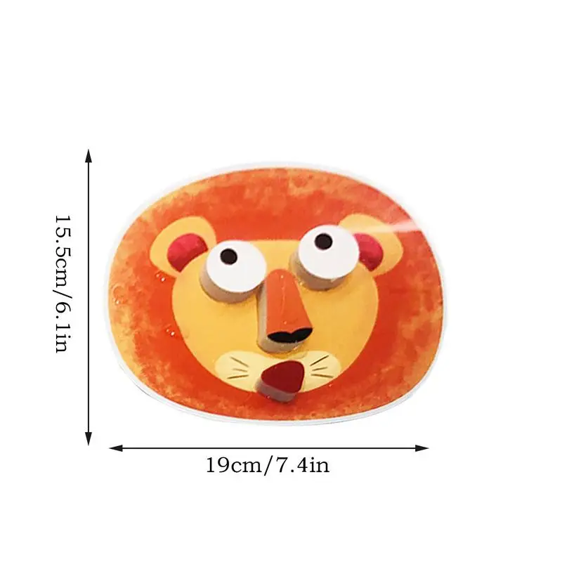 Puzzle per il bagno Puzzle per il viso per il bagno del bambino Sviluppa abilità motorie fini Attività in schiuma di aspirazione a parete per la casa dell'asilo