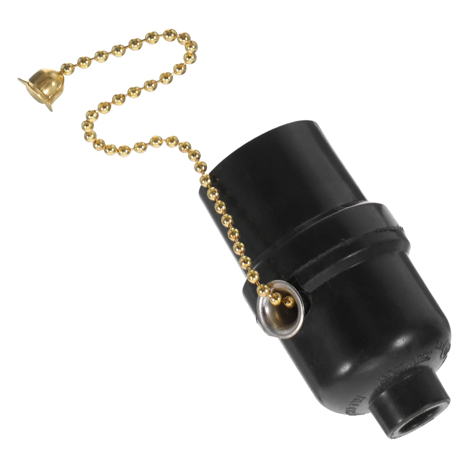 

E26 Vintage Black Pull Chain Lamp Socket Bakelite Metal Ring Design for Table Floor Floor Lamps Bedroom Living Room Fixture