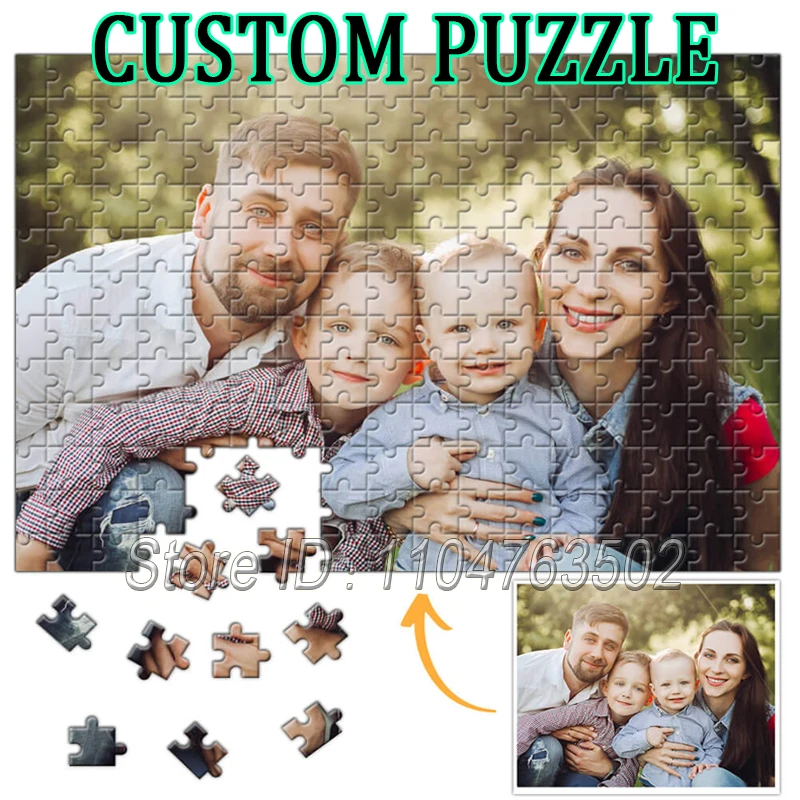 

Custom Puzzle Paper Wooden Puzzle High Quality Printed Personalized Photo Jigsaw Puzzles DIY Assemble Toys for Adults Children