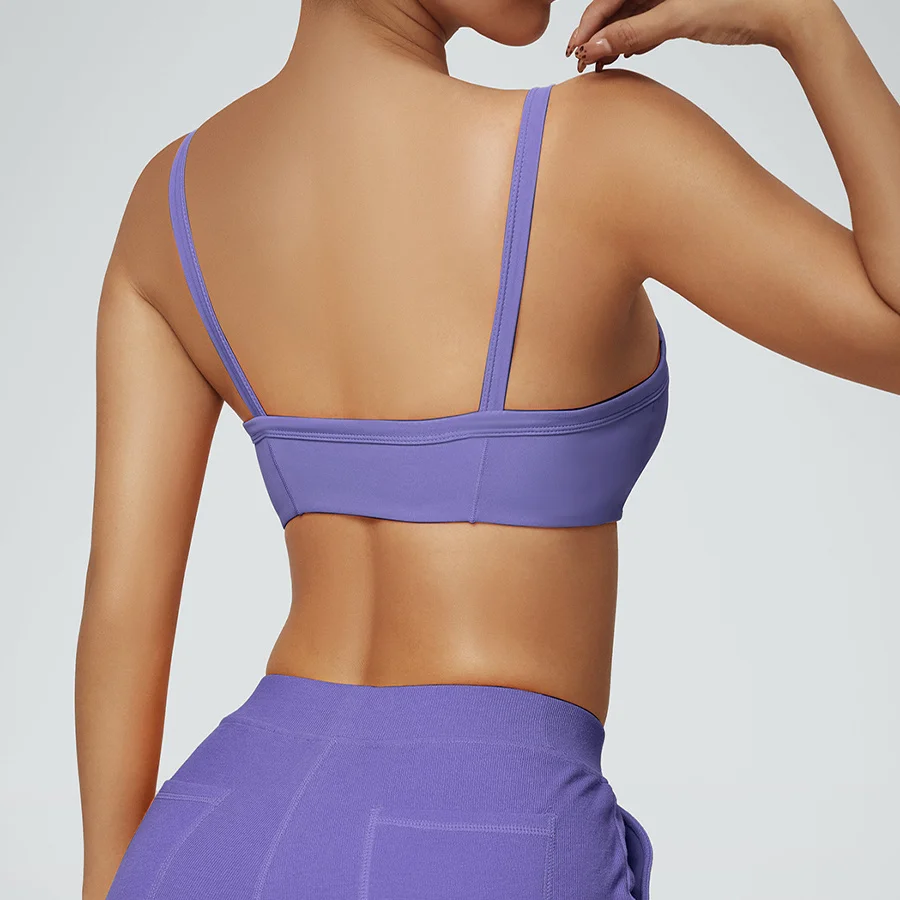 Women’s Yoga Bra Crop Top Sport Tights Fitness Gym Medium Strength Sports Underwear Female Dancing Breathable Sportswear