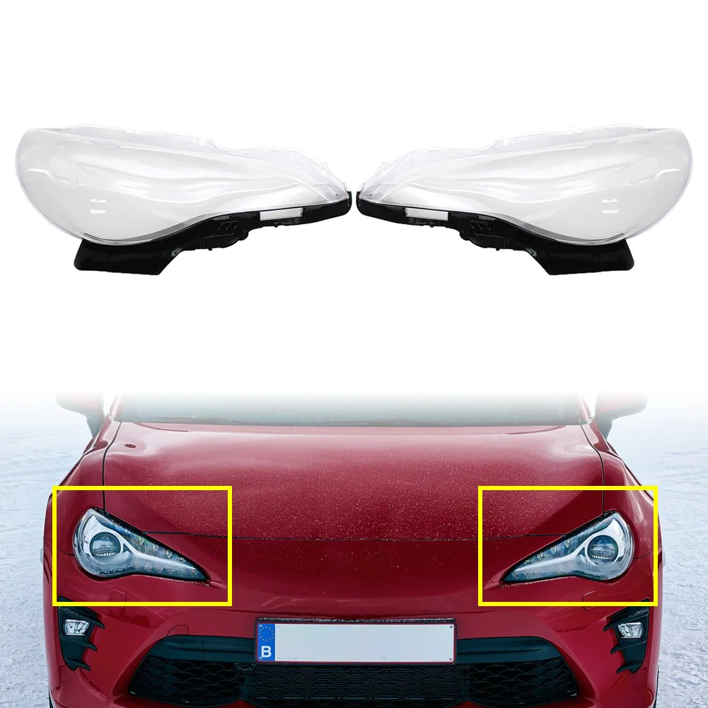 1 Pair Car Headlight Headlamp Lens Cover For Subaru BRZ 2013-2016 For Toyota G86 GT86 2012-2016 For Scion FR-S 2013-2016