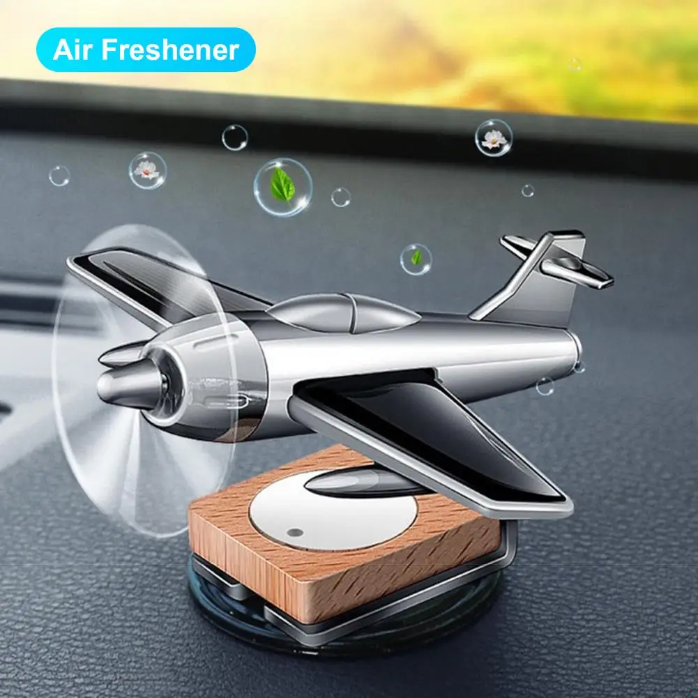 Novelty Car Fragrance  Wide Range Interior Ornament Aroma Diffuser  Solar Airplane Model Car Perfume