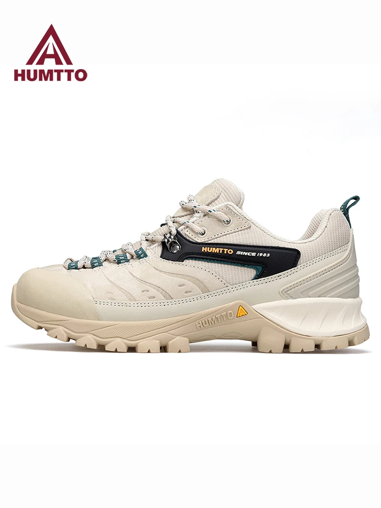 HUMTTO Waterproof hiking shoes Men Winter Leather Mens Luxury Designer Sneakers Casual Work Breathable Trainers ankle trekking